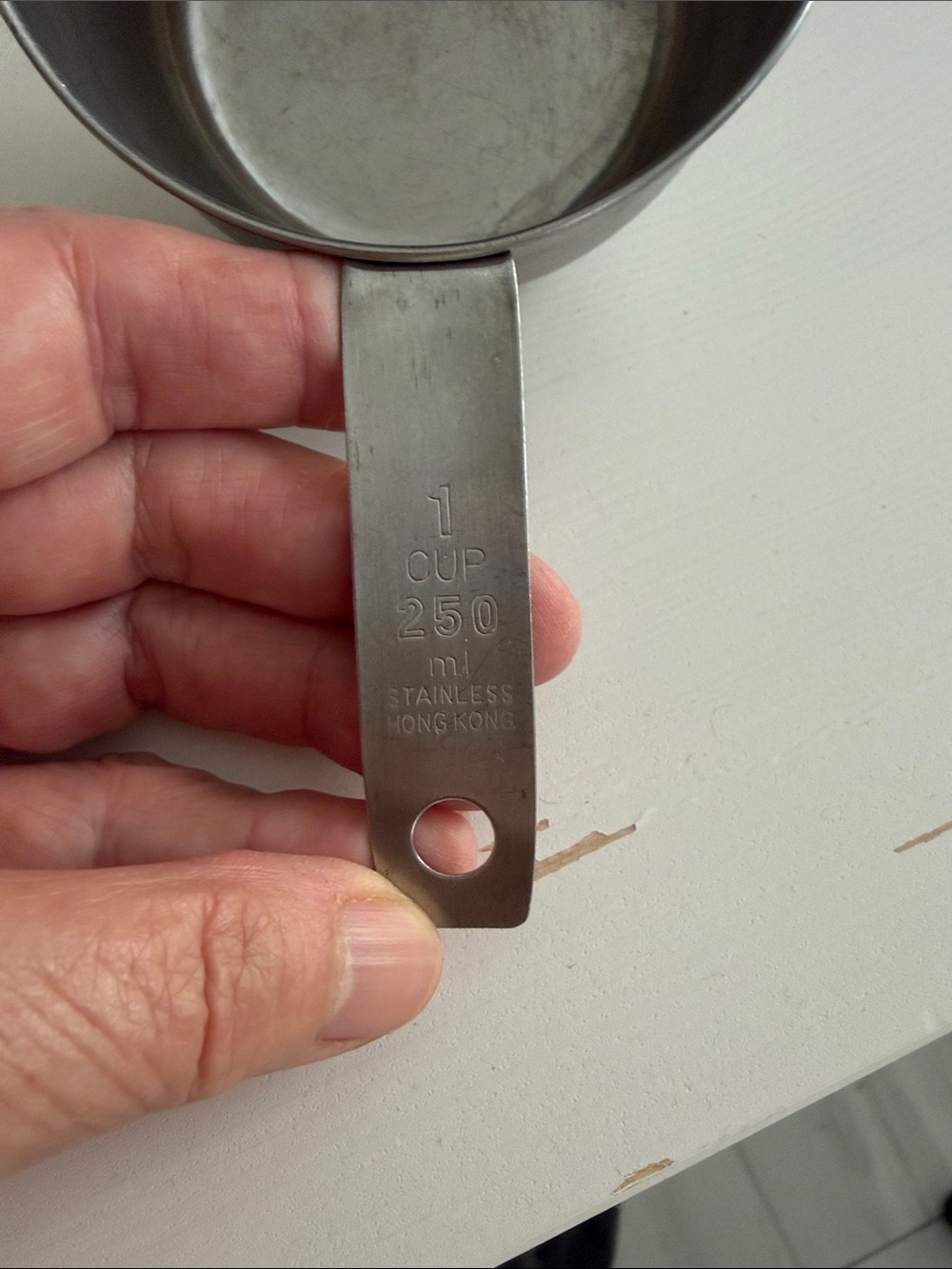 Stainless Steel Vintage Nesting Measuring Cups (3) Hong Kong - Picture 5 of 10